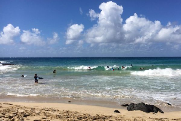 Brennecke's Break is a popular boogie boarding spot