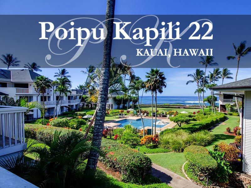 Poipu Kapili 22 Kauai Hawaii ocean view vacation rental