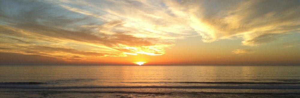 sunset at Sand Dollar Beach, La Selva Beach, Santa Cruz County, California