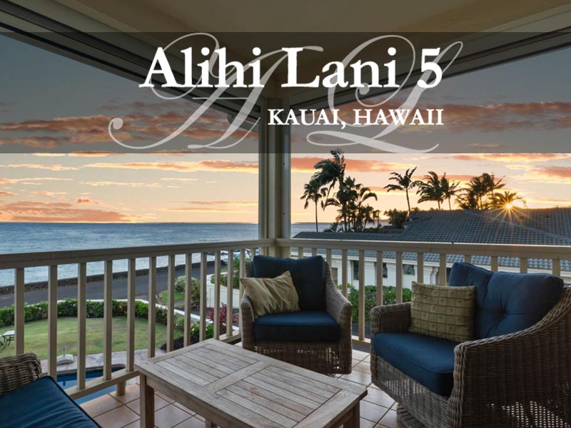 Alihi Lani 5 Poipu Kauai Hawaii ocean view vacation rental