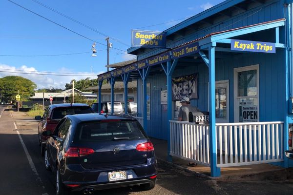 Snorkel Bob's rental shop in Koloa Kauai